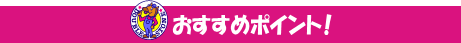 おすすめポイント